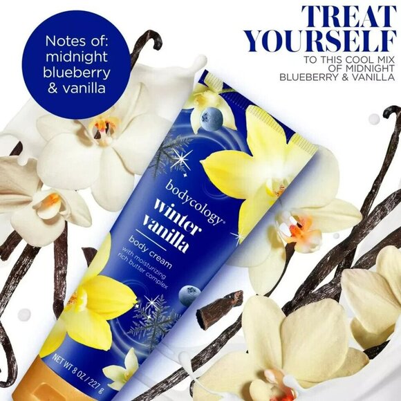 Bodycology Shea Butter Body Cream, Winter Vanilla, 8 oz - Picture 3 of 3